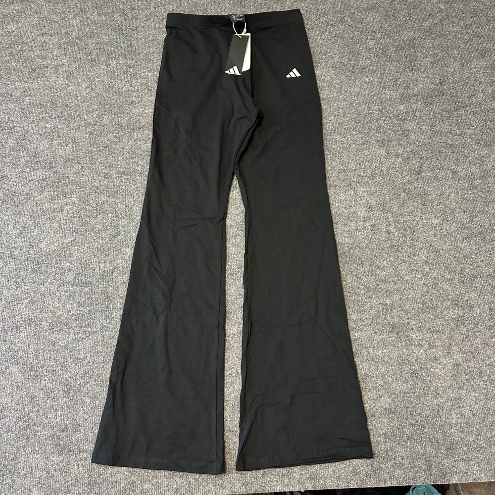 Adidas Flare Leggings Womens Size M Black Stretch Athletic Yoga Pants New